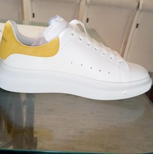 COPY - White and gold leather Alexander McQueen men's shoes